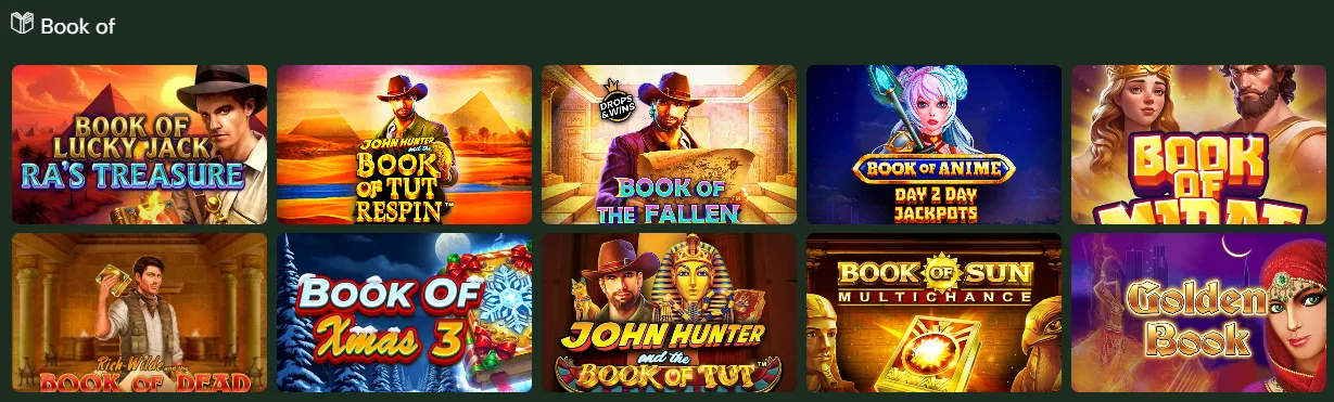 cashbox casino book of